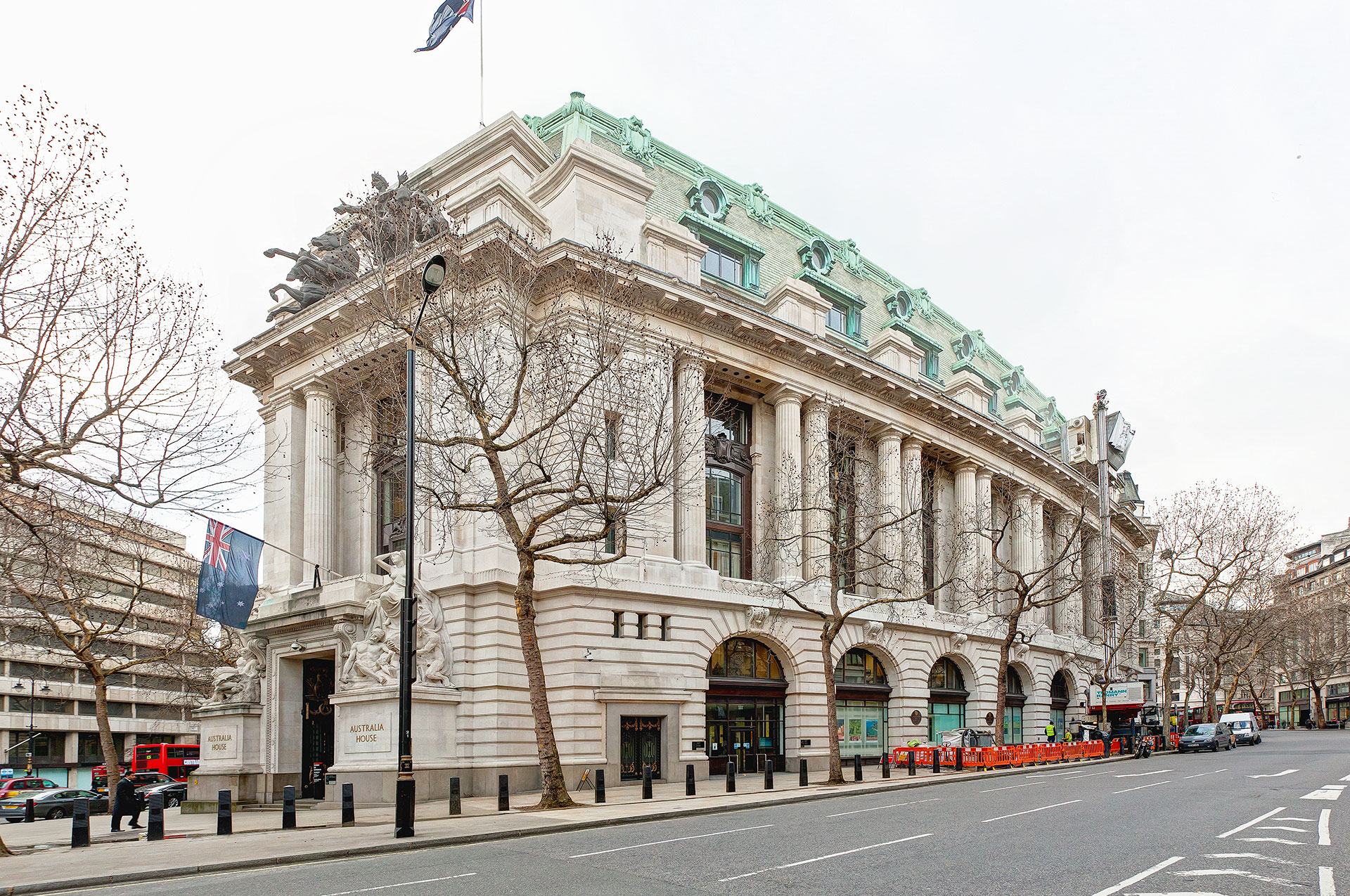 Facade cleaning Australia House/Embassy Strand London WC28 4LA