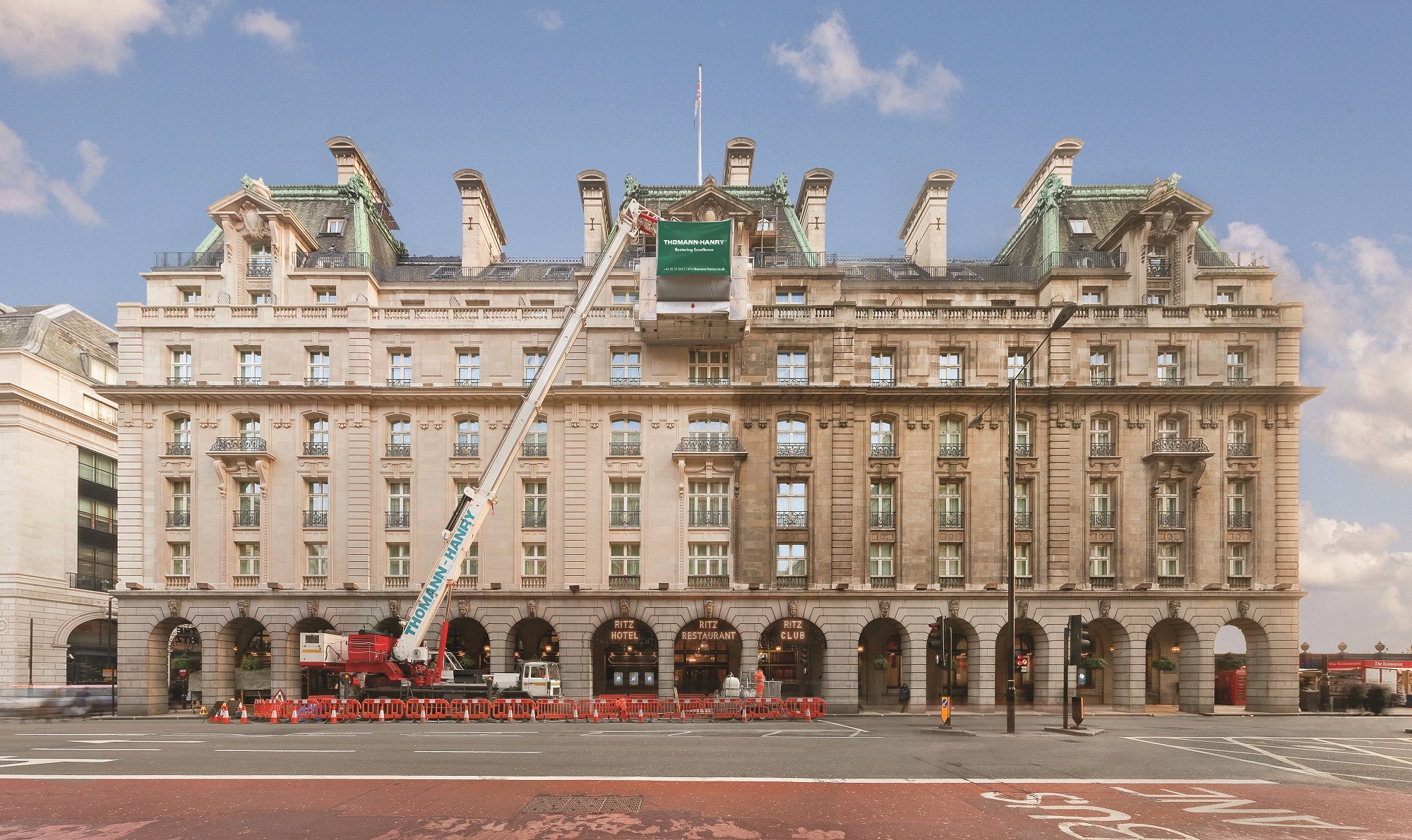 Ritz Hotel Piccadilly facade cleaning