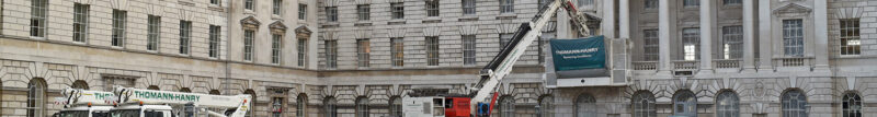 Somerset House being cleaned by Thomann-Hanry